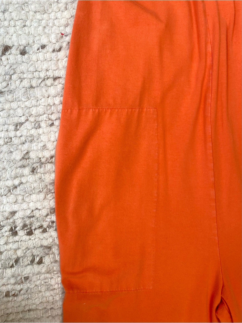 Back Beat Co Organic Cotton Easy Jumpsuit Blood Orange, Size S - Picture 7 of 8
